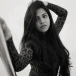Angelin B Instagram - 🖤🤍 : : 📸 @portraitsbylokesh #angelin #vjangelin #portraits #blackandwhitephotography #trendingsong #song #reelitfeelit #explorepage #modern