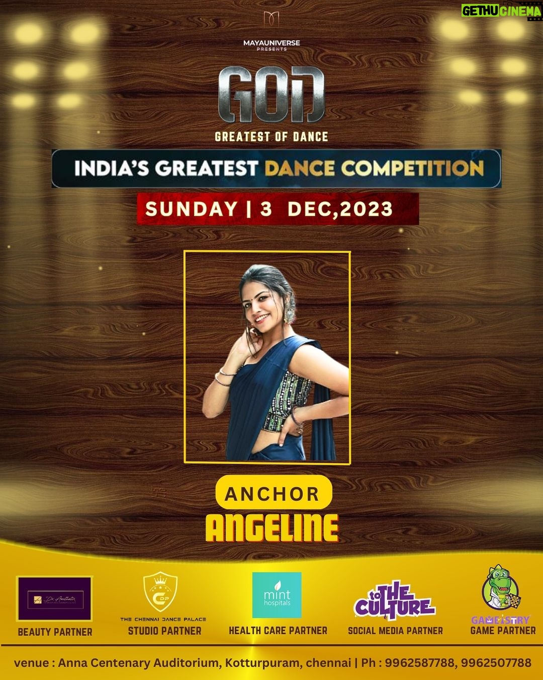 Angelin B Instagram - Very happy to invite our Anchor for our event @angelinofficial_mam π₯Anchor and TV presenter @suntv @sunnews @ssmusicoffical Get ready to meet our Anchor @angelinofficial_ mam who's gonna rock the stage and set the party on fire! π₯π€ Let's give it up for our incredible host who will keep the energy high and the crowd pumped all night long! Thank you for accepting our invite and your presence mean a lot ππ»π₯ @angelinofficial_ mam @god_greatestofdance.india @mayauniverse @thechennaidancepalace @irudhisuttru @smartovaries Let's unite together for our art form and let's explore the magic of dance π₯π Anna Centenary Library
