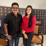 Angelin B Instagram - With our Supreme ⭐️ @r_sarath_kumar #angelin #nncs #sunnews #suntv #sarathkumar #supremestar #fitnessfreaks #fitness #blackandwhite #trendingnow #chennai