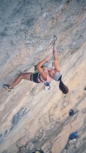 Angie Scarth-Johnson Instagram - Climbing on pornography 🤍😃 I miss just one move in the middle of the route.🙈The past few days have been really exciting for me. 💫 ⬇️The bottom of the route (my crux) has a series of precise movements on very tiny crimps, sometimes sticking the move isn’t up to you but relies more on your luck and how you catch the hold. I feel like now I’m so much more comfortable with these moves and I’m 100% sure about my beta. ⬆️In the top section I have a great flow of muscle memory and never or at least rarely fall here. Now I just miss that two finger bump right in the middle which you can see in the beginning of the video, I’ve got the beta I just have to stick it! 🫠I’ve been really enjoying my journey with the route and the great company here Ceuse.⛰ 📸: @mtnz.adri @redbullau @climbing_anchors @thenorthface_aunz @tenayaclimbing @camp1889 @mytendon @cvok9c @climbersagainstcancerofficial @climbskinspain @frictionlabs #neverstopexploring #tenayaclimbing #climbinginspain #womanclimbers #climbskin #chalkupless #newstandardinchalk #climbinganchors #tenayaathlete Céüse La Falaise The Cliff