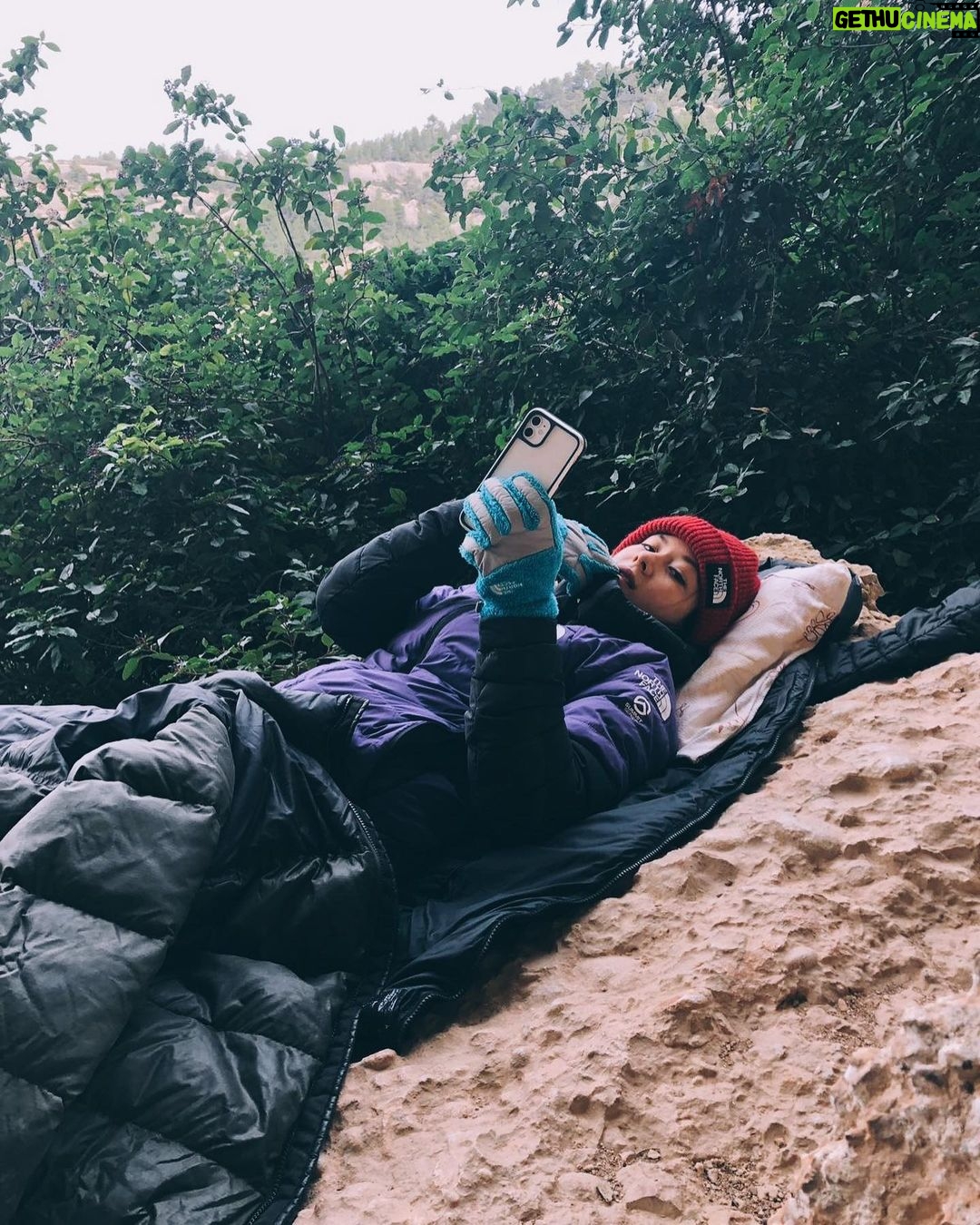 Angie Scarth-Johnson Instagram - My jacket 🧥 has always meant so much to my daily activity. It’s the reason I could stay outside on that winters day to try my project, it’s the last thing I take off and the first thing I put on after a climb and really , it’s just ᴍᴏʀᴇ ᴛʜᴇɴ ᴀ ᴊᴀᴄᴋᴇᴛ You’ll always remember the first jacket You get from @thenorthface_aunz, I know I do, and I also remember when I got my little nephew his first Jacket to create his own memories in. Mine was black with a little pink zipper, it completely changed my idea of the power of quality, durability and real warmth when you can’t escape the cold. When you think about it, it changes your life. My jacket has held countless little animals and countless memories. Not to mention the amount of times it’s saved my butt from the cold rocks at the crag. Who else does that 🙋🏻♀️ #morethenajacket @redbullau @climbing_anchors @thenorthface_aunz @tenayaclimbing @camp1889 @mytendon @cvok9c @climbersagainstcancerofficial @climbskinspain @frictionlabs #neverstopexploring #tenayaclimbing #climbinginspain #womanclimbers #climbskin #chalkupless #newstandardinchalk #climbinganchors #tenayaathlete