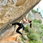 Angie Scarth-Johnson Instagram - Todays sends😃 “pur et dur “ 8b (31) Flash✅ “Milhomes” 8a+ (30) Flash ✅ Flash climbing!? So I’m back in margalef and the sky’s are still a bit rainy and sad :/ I’ve never really tried to onsight or flash anything, like ever.🤨 to be honest I sometimes find it stressful and less enjoyable.🤔😵‍💫 One of my favourite parts of climbing is how relaxing the process of problem solving is, 🧘‍♀️☀️🪨so I never really cared to give flash or onsight climbing a real go. My hardest flash grade was 8a, which is awesome But I always felt like I could flash harder if I really tried.. today I gave it a bit more of a crack!🔥if I’m honest on my feelings about flash climbing it was still ‘meh’ .. 😂 I know it sounds bad!! but I just really enjoy working a climb and finding sequences over time. BUT , I’m psyched! one thing I got out of it was that this has shown me that I’m in pretty good shape and that’s really really motivating for my project… So what’s your thoughts ? Love flash/onsight climbing 😃or not a fan?💩 Double flash with @bustermartin 💪 Who I’ve been working with on my training plans. @redbullau @climbing_anchors @thenorthface_aunz @tenayaclimbing @camp1889 @mytendon @cvok9c @climbersagainstcancerofficial @climbskinspain @frictionlabs #neverstopexploring #tenayaclimbing #climbinginspain #womanclimbers #climbskin #chalkupless #newstandardinchalk #climbinganchors #tenayaathlete #onsight #onsightclimbing #climbinginmargalef #womanonsight