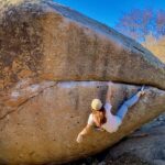 Angie Scarth-Johnson Instagram - Although I’m trying to stay focused on training, 🤓 I Decided to take a day trip out bouldering and meet Tarrgasonne for the first time . 🤍😁 Uniformicide ✅ 8a/v11 @redbullau @climbing_anchors @thenorthface_aunz @tenayaclimbing @camp1889 @mytendon @cvok9c @climbersagainstcancerofficial @climbskinspain @frictionlabs #neverstopexploring #tenayaclimbing #climbinginspain #womanclimbers #climbskin #chalkupless #newstandardinchalk #climbinganchors #tenayaathlete