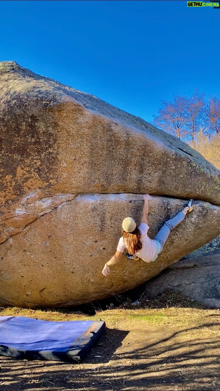 Angie Scarth-Johnson Instagram - Although Iβm trying to stay focused on training, π€ I Decided to take a day trip out bouldering and meet Tarrgasonne for the first time . π€π Uniformicide β
8a/v11 @redbullau @climbing_anchors @thenorthface_aunz @tenayaclimbing @camp1889 @mytendon @cvok9c @climbersagainstcancerofficial @climbskinspain @frictionlabs #neverstopexploring #tenayaclimbing #climbinginspain #womanclimbers #climbskin #chalkupless #newstandardinchalk #climbinganchors #tenayaathlete