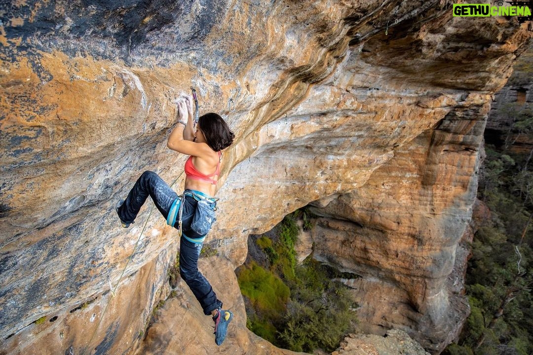 Angie Scarth-Johnson Instagram - Remembering this incredible line I bolted about 2 years ago. 💭 🛠 The moment I started abseiling down from the top I could clearly envision this route. I was never able to finish this line after massive fires came through and burnt everything.🔥😣 Going off the few tries I had, from what I can remember it could’ve been anything from around 8c or more. #neverstopexploring 📸: @kamil_sustiak @redbullau @climbing_anchors @thenorthface_aunz @tenayaclimbing @camp1889 @mytendon @cvok9c @climbersagainstcancerofficial @climbskinspain @frictionlabs #neverstopexploring #tenayaclimbing #climbinginspain #womanclimbers #climbskin #chalkupless #femalebolters #newstandardinchalk #climbinganchors #tenayaathlete #womanroutesetters #womanbolters