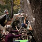 Angie Scarth-Johnson Instagram - Valle Verzasca 🌄 Finding those few dry patching to pull onto with shauna and ned. 👐🏻 📸 @bandofbirds