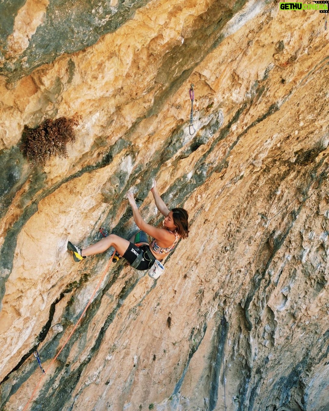 Angie Scarth-Johnson Instagram - 8b extensión Niu De Xut ✅🔴 8a+ Irak attack ✅🔴 2 days in Santa linya last week, still trying to get use to these tufa things but we’re getting there. Now training hard for our next trip!! Super excited and super motivated for this coming project.😊🤞 @redbullau @climbing_anchors @thenorthface_aunz @tenayaclimbing @camp1889 @mytendon @cvok9c @climbersagainstcancerofficial @climbskinspain @frictionlabs #neverstopexploring #tenayaclimbing #climbinginspain #womanclimbers #climbskin #chalkupless #newstandardinchalk #climbinganchors