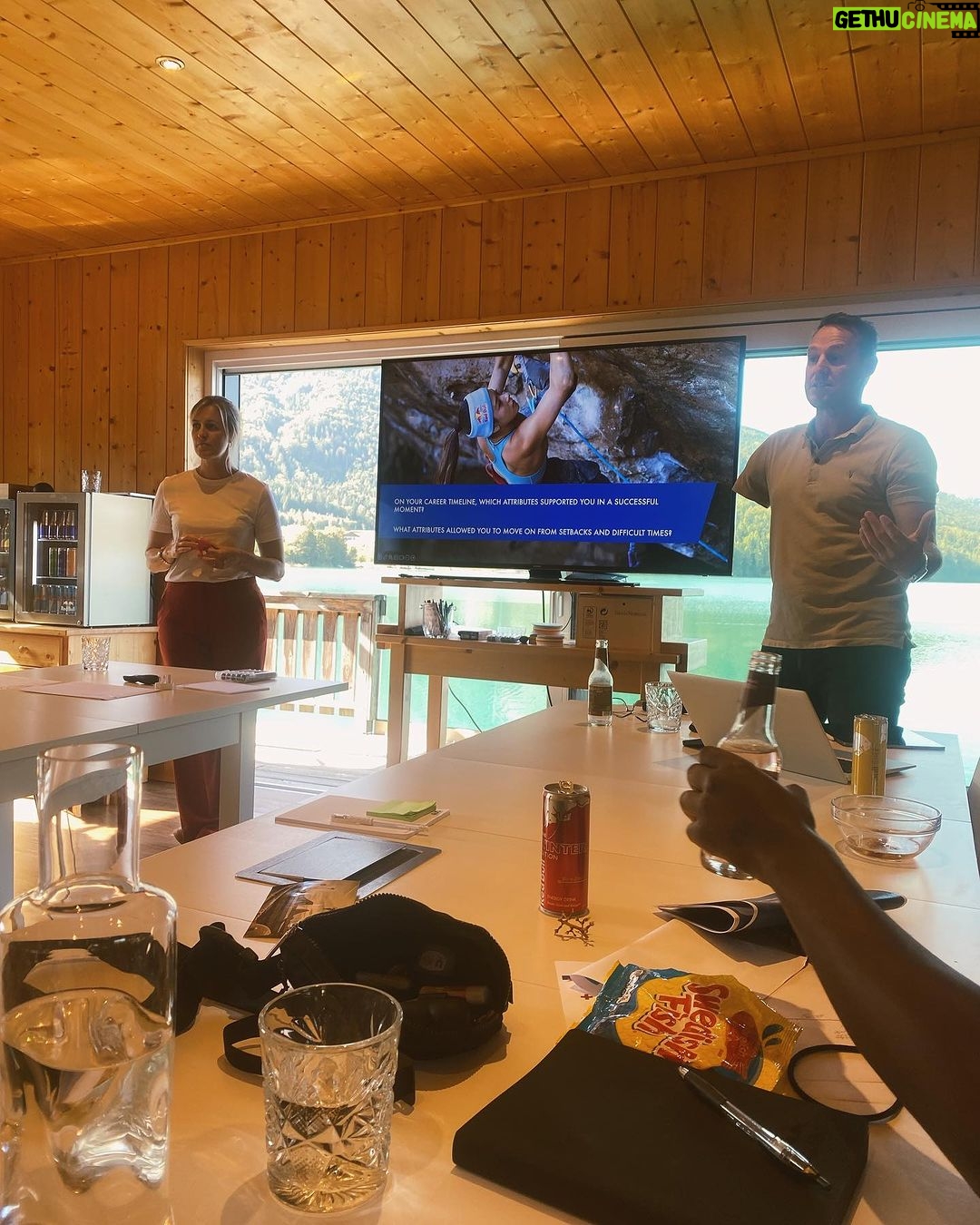 Angie Scarth-Johnson Instagram - A summary of our @redbull career support college from this week! 👩🏻🎓 learning how to navigate the roller coasters of a career in sport with professional help. As well as Sharing our combined knowledge as 8 different athletes. (As well as a lot of fun activities) I honestly laughed so much and had so much fun. 🤍🥺 Salzburg, Austria