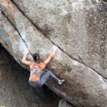 Angie Scarth-Johnson Instagram - “Le trou de culte assis” V11 ✔️ Feeling so happy to be home and climbing locally.🤗 @thenorthface @thenorthface_aunz @thenorthface_climb @redbull @redbullau @camp1889outdoor @tenayaclimbing @climbing_anchors @climbskinspain