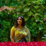 Anindita Bose Instagram – Nothing holds back the excitement of getting Durga Maa’s first look as she reaches Mondop on Shoshti. Here we present a super comfortable light weight green ensemble, that has the imagery of entire family of Maa with her kids inimitably hand embroidered on the anchal & blouse. Also the lotus and lotus leaves cutout work on the border and on the body of the saree steals the look for your shoshti. Carry your style effortlessly while looking ethereal draped in this ensemble.

Gracing the Soshti look @aninditaa_bose 💛

#sayantighoshdesignerstudio #sayantighoshpujocollection2023 #festivecollection #festivewear #durgapuja2023 #maaasche #duggadugga Kolkata