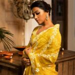 Anindita Bose Instagram - ✨💫⚡️ . . Saree @sayantighoshdesignerstudio . . . . . . . #instagram #instagood #insta #instapost #saree #vocalforlocal