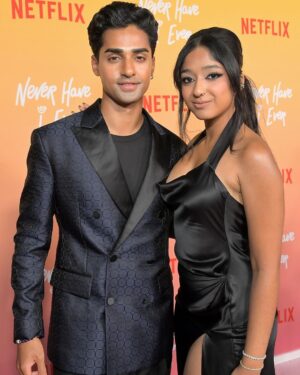 Anirudh Pisharody Instagram - Still reeling from last night 😵‍💫🤯 Thank you SO MUCH to everyone who showed up and supported NHIE S3! 

Shout out to @mindykaling and @loulielang for bringing me into this family 🙏✊🏽 And to my ABSOLUTELY AMAZING castmates, love being on this ride with you and can’t wait for the world to see our work! Lastly, thank you to @jillvdae for being my forever date and forever supporting me ❤️ 

@neverhaveiever S3 is out NOW, only on @netflix 
—
💈💇🏾‍♂️: @simonegrooming 
🪡: @mrfabioimmediato 
🧥: @dsquared2 
👨🏻‍💼👩🏾‍💼: @robertadamstein @talentworksagency @sechelpr

#neverhaveiever