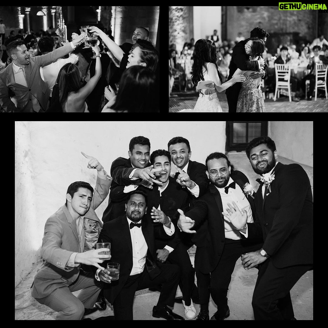 Anirudh Pisharody Instagram - CHEERS 🥂 to all of YOU! To our family and friends. To our friends like family. Our parents and sisters. Our bridal party. Our best man and maid of honor. Our supporters. Our cousins. Uncles and aunties. We couldn’t be here without you all, and your support on this journey. Thank you for celebrating us far and wide, in Rome and through letters. Thank you for each message of love we’ve received. They mean the world. So, this one’s to you 🥂 Raise a glass! 🎉 📸: @danieletorella_photography 💍: @2wedinrome Rome, Italy