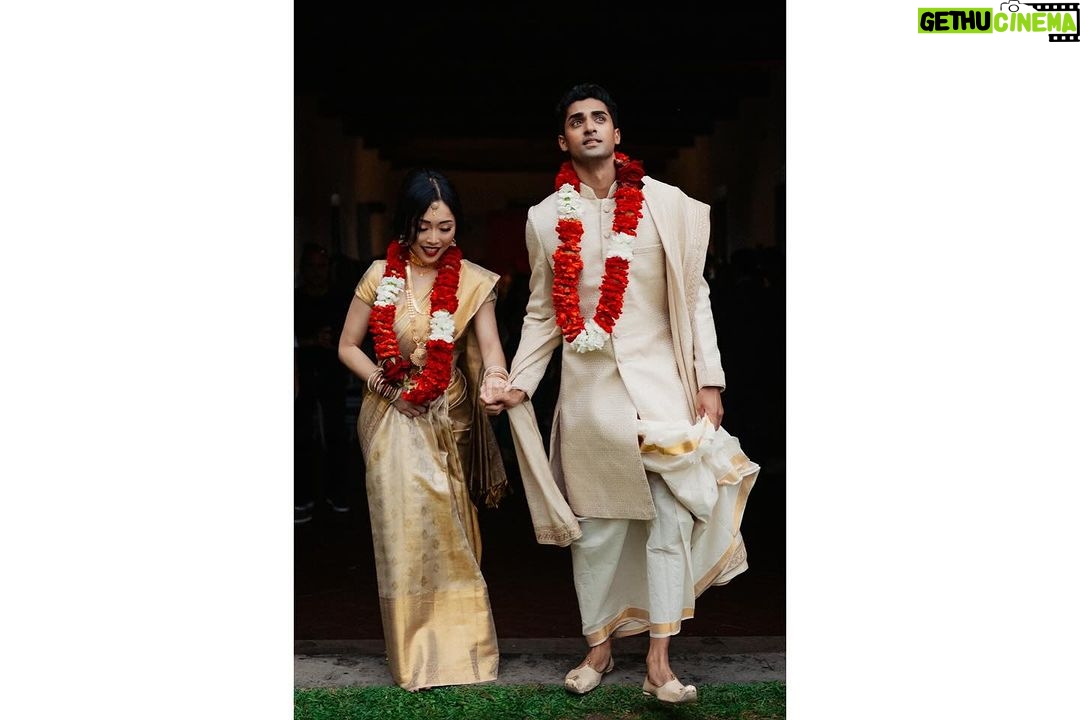 Anirudh Pisharody Instagram - 🪷🧧 The cultural ceremonies were a culmination of the love and respect we have for not only our Indian and Chinese heritage, but for the people who matter the most - our families. Read more on Vogue India - 🔗 “College sweethearts Anirudh Pisharody and Jill V Dae tied the knot with a celebration in Rome that doffed its hat to both their cultures” Link in bio ➡️ Castello Orsini-Odescalchi di Bracciano