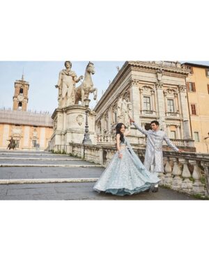 Anirudh Pisharody Instagram - The Sangeet of our dreams 💎

Thank you @shopkynah and @seemagujraldesign for the icy fits to dance the night away in!

Read more on Vogue India now ➡️
(Link in bio)

📸: @francescorussotto_photographer  @danieletorella_photography
💍: @2wedinrome