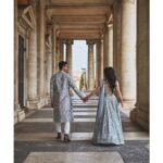 Anirudh Pisharody Instagram - The Sangeet of our dreams 💎 Thank you @shopkynah and @seemagujraldesign for the icy fits to dance the night away in! Read more on Vogue India now ➡️ (Link in bio) 📸: @francescorussotto_photographer @danieletorella_photography 💍: @2wedinrome Musei Capitolini, Campidoglio, Roma