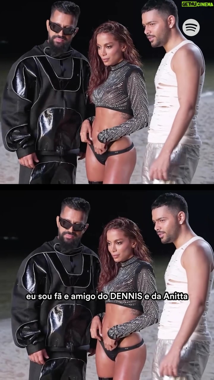 Anitta Instagram - Quando 03 amigos se juntam pra fazer música boa, o resultado é “Joga pra Lua”, disponível no seu Spotify. Bora de play no lançamento da patroa? 💚 #SpotifyREC