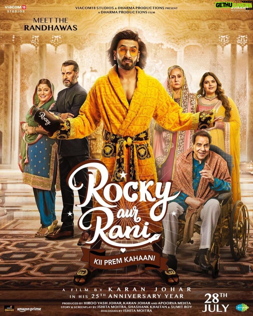 Anjali Anand Instagram - Love gets more DRAMATIC with these families on screen – Introducing the Randhawas & the Chatterjees in this kahaani!💫 Prepare yourself for a crazy ride in #RockyAurRaniKiiPremKahaani, a film by Karan Johar in his 25th anniversary year. In cinemas 28th July, 2023. #RRKPK @aapkadharam #JayaBachchan @azmishabana18 @ranveersingh @aliaabhatt @totaroychoudhury @utterlychurni @kshiteejog #AamirBashir @namitdas @anjalidineshanand @karanjohar @apoorva1972 @ajit_andhare @_ishita_moitra_ @shashankkhaitan @gogoroy @somenmishra @dharmamovies @viacom18studios @saregama_official