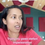 Anjulie Persaud Instagram - Tried my best 😝 #childhoodidol #gwenstefani #impression