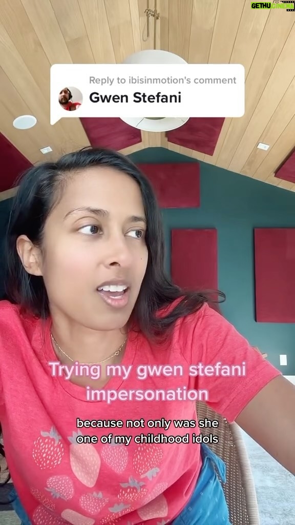 Anjulie Persaud Instagram - Tried my best 😝 #childhoodidol #gwenstefani #impression