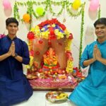 Anmol Jyotir Instagram - May lord Ganesha gives you a rainbow for every strom: a smile for every tear; a promise for every care and an answer for every prayer!!!Ganpati Bappa Morya!!!😊🎉🙏🙏 @apurvjyotir @richa7629 @prashant6943
