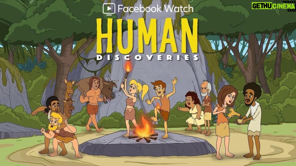 Anna Kendrick Instagram - It’s the dawn of a new era! Meet the friends who discovered fire, realtors, and most importantly wine. @HumanDiscoveries premieres TODAY at 6p PT/9p ET only on Facebook Watch!