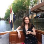 Anna Kendrick Instagram - It’s great when you know you should get some work done, pack, rest up, fight the jet lag, be responsible, and three beautiful people pull up in a boat like they’re in a GD movie about morally bankrupt women of leisure and ur like, yeah ok lemme borrow ur glasses. 💙💙🇳🇱