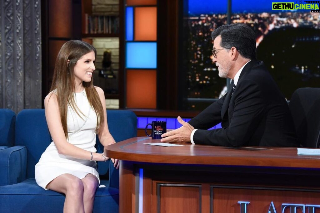 Anna Kendrick Instagram - I’m on @colbertlateshow tonight! I tell the story of the time I accidentally insulted a .......*very* famous person. To their face. Because I’m the worst and I shouldn’t be allowed to interact with people. Fun!! 😳