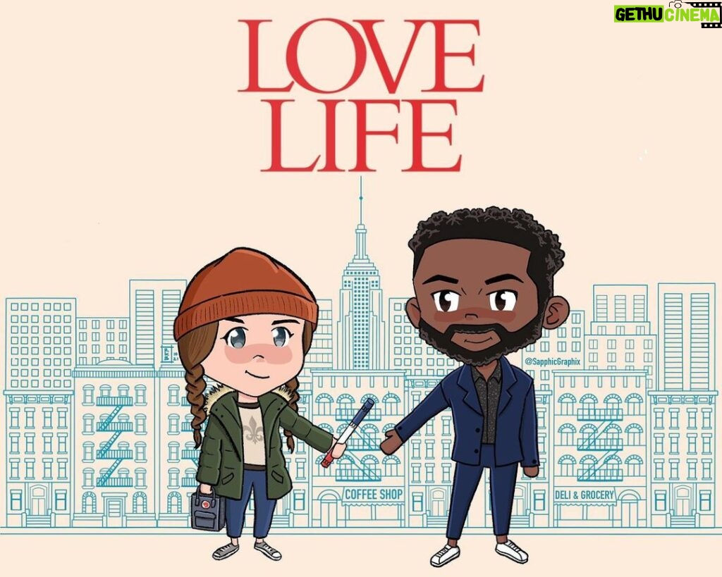 Anna Kendrick Instagram - This drawing of Darby passing the baton to Marcus which I saved to my phone did not make me cry while tipsy several nights ago. For the record. Every episode of #LoveLife season 2 is now available to stream on @hbomax BINGE THE LOVE, KIDS!!!