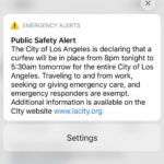 Anna Kendrick Instagram - ‪I’m home now, but damn. This emergency alert just popped up. Stay safe out there everyone. #laprotest ‬