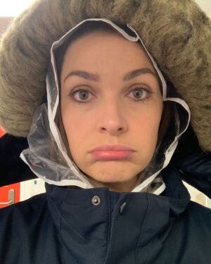 Anna Passey Instagram - Some lost and forgotten BTS shots.

1. Skipping Warren
2. double raincover
3. Be a surgeon, bump off Norma
4. Soap awards dress trying on
5. How many coats is enough coats?