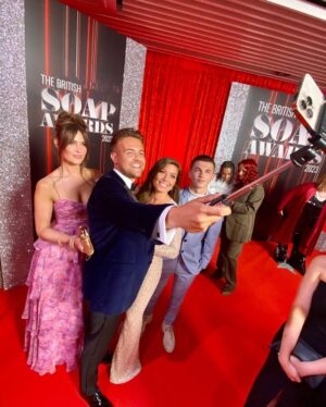Anna Passey Instagram - A day spent in all the best company 🤍

It’s always a joy to attend the @thebritishsoapawards 
There were some lovely stories and performances awarded this year, it’s nice to come together and celebrate that with all the other shows.

Thank you for the most gorgeous time getting ready @jayne_littler @missjenjomet it’s probably the bit I most look forward to-music, wine, playing with hair and makeup in gorgeous girlfriend company 🤍

I loved this look created by @jayne_littler for @collingeandco 
Something so different for me, and it made me feel AMAZING!

I love that I can just show Jayne an outfit and her imagination creates something stunning and fresh that I wouldn’t have thought of in a million years!

Also to the boss ladies @dress2party for this stunning Riley dress, it was the perfect summer’s evening dress; comfortable and elegant and super fun to wear.

Thankyou to @lnb.jewellery for loaning me some beautiful pieces to complete the look @blackprgroup 

Also to my partners in crime @matthewjamesbailey and @mrkieronrichardson for being the best pals a girl could ask for