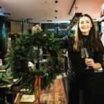 Anna Passey Instagram - The joy is so real 🖤 When I grow up I want to be a florist. I had the most fun doing the wonderful @artasflowersliverpool wreath making, what a relaxing, joyous evening. Thanks @loudoggw and @jameskhanna for being excellent festive wine drinking, crafting company.