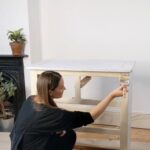 Anna Passey Instagram - #AD I’ve partnered with @Gumtreeuk to upcycle this pre-loved chest of drawers that now sits perfectly in our bedroom. By sourcing this piece of furniture second-hand on Gumtree and using leftover paint, I’ve been able to give it a new life, in a sustainable way. #GoodFind