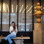 Anna Passey Instagram - If anybody needs me I’ll just be on my bench. Thank you for THE BEST stay @onehundredshoreditch A home from home and the best staff in the business 🖤