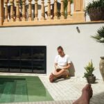 Anna Passey Instagram - Me and @kylepryor ‘s foot having a much needed rest weekend at @concepciobynobis in Palma. We LOVE staying here, it’s so calming and relaxing, you feel disconnected from the world, but you are right in the centre of Palma. A magical place. Check out my new travel blog and page over at @travelpassanna for more content. Concepció by Nobis
