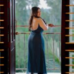 Anna Rajan Instagram - Its not about being noticed , its about being remembered MUA @vini_makeup_artist_ Costume @vedas_bridalstudio #annaspeeks #lichi #actress #smile #blue #tamilcinema #telugu #teluguactress