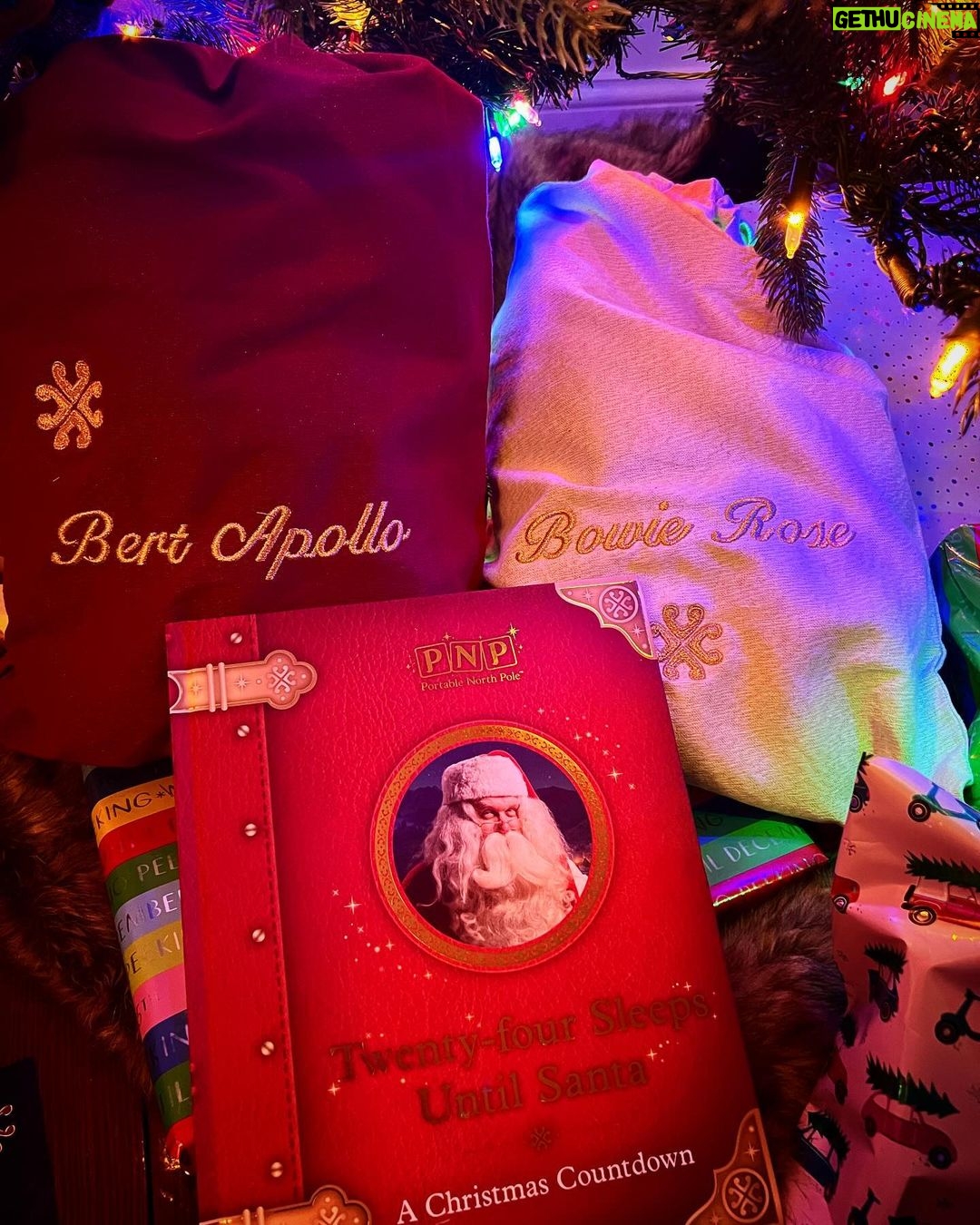Anna Wood Instagram - Thank you to @pnpsanta for these beautiful gifts and the wonderful personalized messages from the big man himself! If you want to up your Christmas magic game, check them out. #portablenorthpole