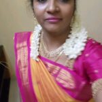Annabharathi Berchmans Instagram - இனிய இரவு வணக்கம் நண்பர்களே ❤ beautiful jewellery :@tushar.jewellery beautiful saree :@nithinighties11