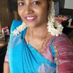 Annabharathi Berchmans Instagram - ஊதா ஊதா ஊதாப்பூ 💙 thank you so much beautiful outfit : @sri_aari_work_kovilpatti