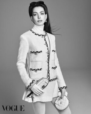 Anne Hathaway Instagram - @voguehongkong and I will just leave these here… ✨ Thank you @bulgari for bringing the sparkle - and glam squad extraordinaire @hairbyorlandopita and @tyronmachhausen for your artistry.

Photographer: @studio_jackson 
Stylist: @denagia 
Producer: @alexeyg @agpnyc 
Makeup Artist: @tyronmachhausen 
Hair Stylist: @hairbyorlandopita 
Manicurist: @jinsoonchoi 
Set Designer: @gerardsantos_ 
Casting: @jilldemling #CreativeCastingAgency
Tailor: Christine Gabriele @larsnordstudio 
Gaffer Assistants: David Jaffe & Donna Viering
Fashion Assistants: Laura Spriet & Dunya
Digital Technician: Andrew Lawrence
Production Assistant: Alex Ernst
Set Design Assistant: Jon Nellen