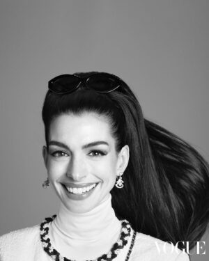 Anne Hathaway Instagram - @voguehongkong and I will just leave these here… ✨ Thank you @bulgari for bringing the sparkle - and glam squad extraordinaire @hairbyorlandopita and @tyronmachhausen for your artistry.

Photographer: @studio_jackson 
Stylist: @denagia 
Producer: @alexeyg @agpnyc 
Makeup Artist: @tyronmachhausen 
Hair Stylist: @hairbyorlandopita 
Manicurist: @jinsoonchoi 
Set Designer: @gerardsantos_ 
Casting: @jilldemling #CreativeCastingAgency
Tailor: Christine Gabriele @larsnordstudio 
Gaffer Assistants: David Jaffe & Donna Viering
Fashion Assistants: Laura Spriet & Dunya
Digital Technician: Andrew Lawrence
Production Assistant: Alex Ernst
Set Design Assistant: Jon Nellen