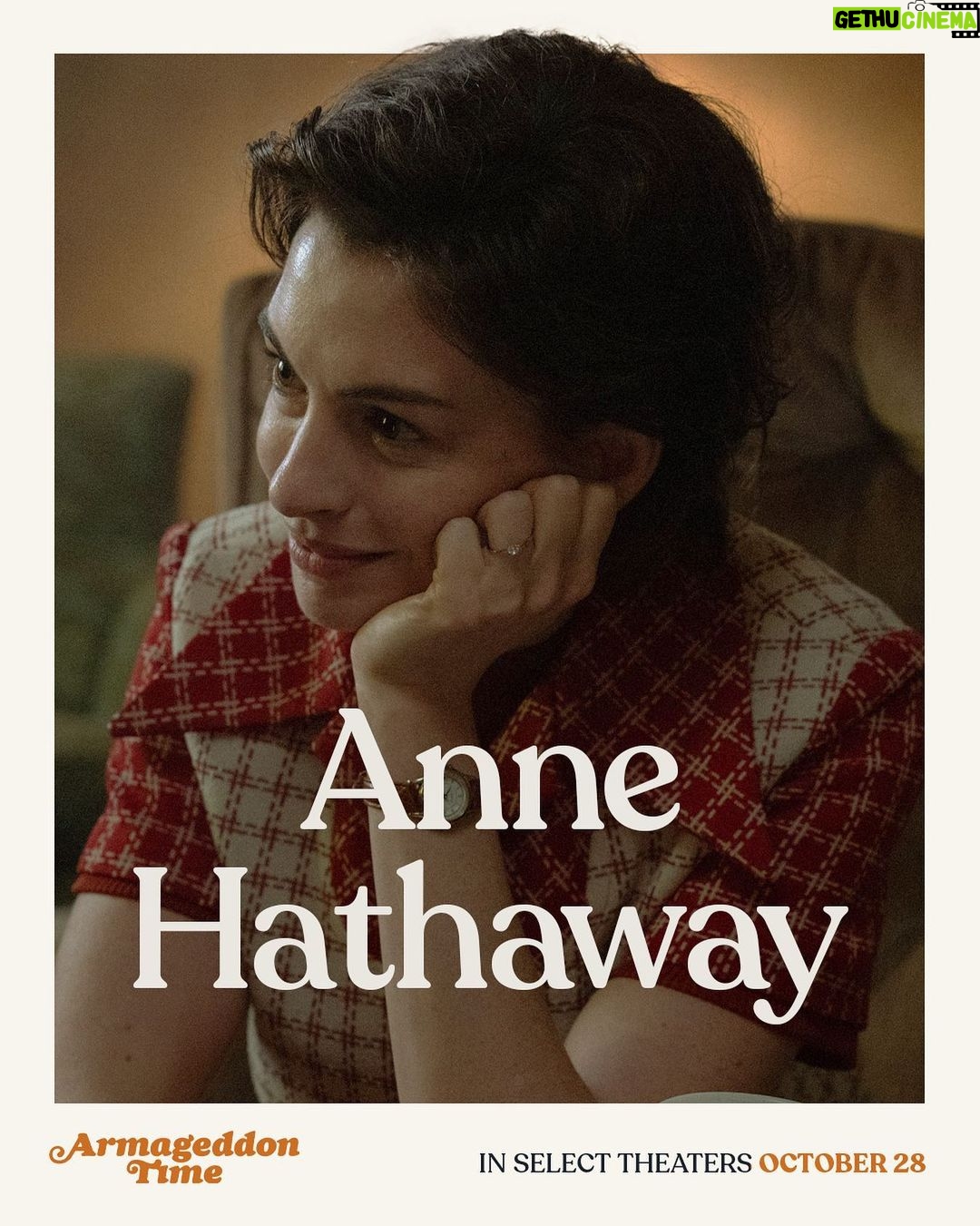Anne Hathaway Instagram - Meet Esther Graff of James Gray’s #ArmageddonTime starring Jeremy Strong, @banksrepeta, @jaylincwebb, and @anthonyhopkins. So excited to share this one with you.