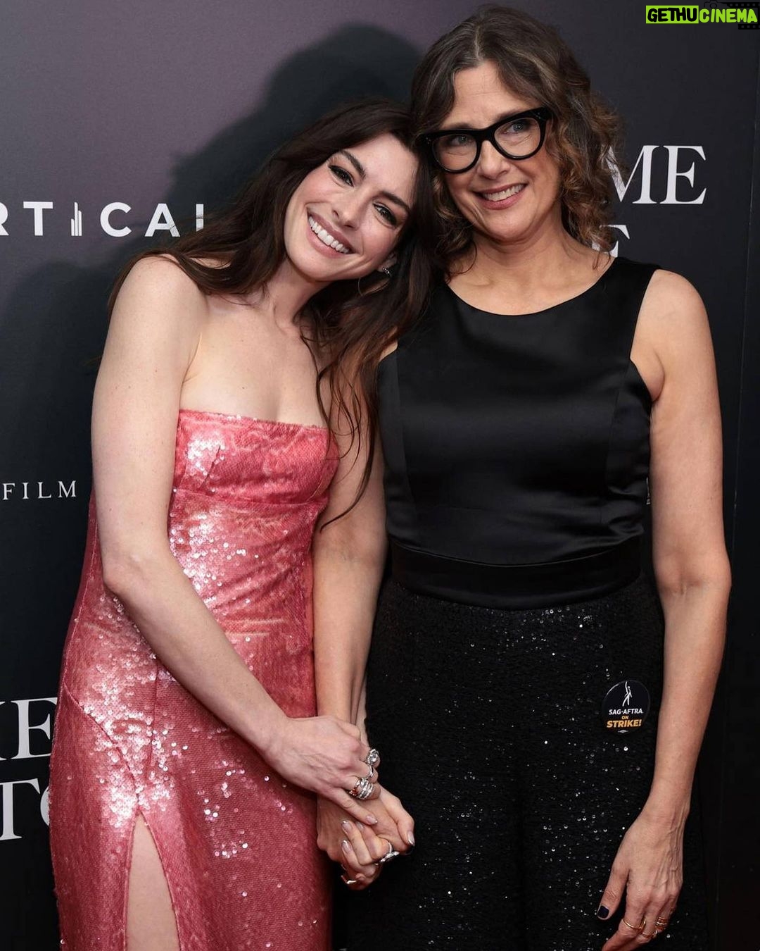 Anne Hathaway Instagram - #SheCameToMe—a new film written/directed by @rebeccamillerstoryteller, starring Peter Dinklage, @marisatomei and myself, with an original song by none other than @springsteen—is opening nationwide TODAY!! Hope you check us out!! xx **Please note: this film has secured an interim SAG-AFTRA agreement**