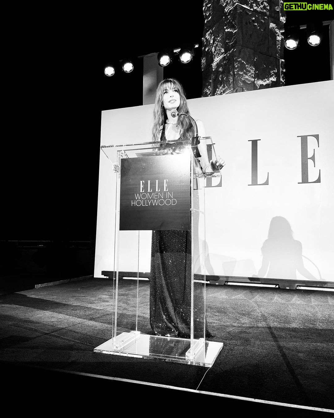Anne Hathaway Instagram - Thank you so much to @ninagarcia and the entire @elleusa team for the extraordinary gala Monday night! I was inspired, awed, delighted and amazed by the legendary company I was invited to keep. I’ve never felt so special or celebrated—sharing a stage with @michelleyeoh_official AND Sigourney Weaver made me feel like I was flying!! Thank you to everyone at the event, congratulations to all the honorees, and a special thanks to the brilliant and gorgeous @mindykaling for giving me my award. Mindy, you’re a treasure and Monday night you were 🔥 To everyone here, and to anyone who cares about my work (or me…), I hope you know how blown away and grateful I am for your support and how much it means that you find love in your heart for me. xAx