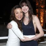 Anne Hathaway Instagram - Thank you so much to @ninagarcia and the entire @elleusa team for the extraordinary gala Monday night! I was inspired, awed, delighted and amazed by the legendary company I was invited to keep. I’ve never felt so special or celebrated—sharing a stage with @michelleyeoh_official AND Sigourney Weaver made me feel like I was flying!! Thank you to everyone at the event, congratulations to all the honorees, and a special thanks to the brilliant and gorgeous @mindykaling for giving me my award. Mindy, you’re a treasure and Monday night you were 🔥 To everyone here, and to anyone who cares about my work (or me…), I hope you know how blown away and grateful I am for your support and how much it means that you find love in your heart for me. xAx