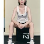 Anne Hathaway Instagram - Mood swing. @interviewmag #workit