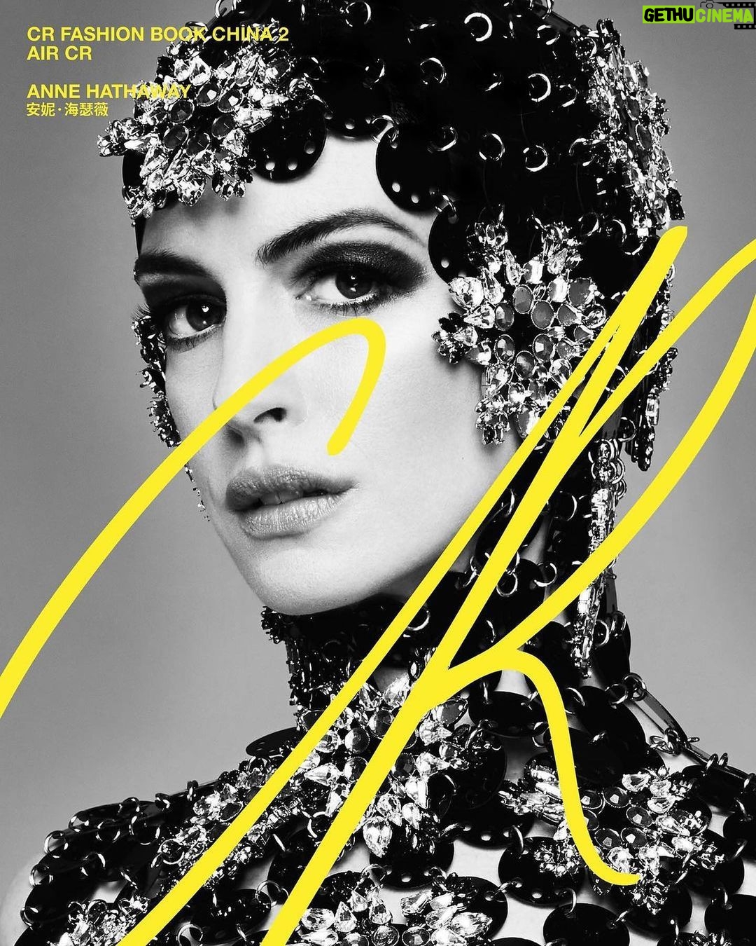 Anne Hathaway Instagram - Well, this was fun ✨ Thank you for having me, @crfashionbook China! 📸: @abdmstudio Art Direction: @elliottfoote Fashion: @gaultier_comme_jeanpaul Hair: @hairbyadir Makeup: @jilliandempsey Manicure: @tombachik Set Design: @woodenladder Production: @crawfordandcoproductions