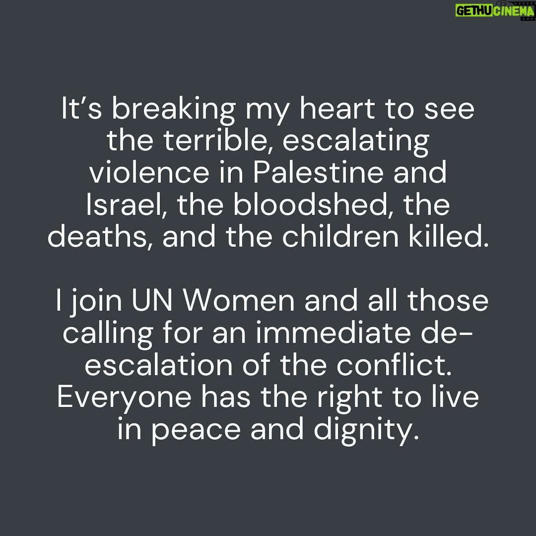 Anne Hathaway Instagram - Read @unwomen’s full statement at the link in my bio xx