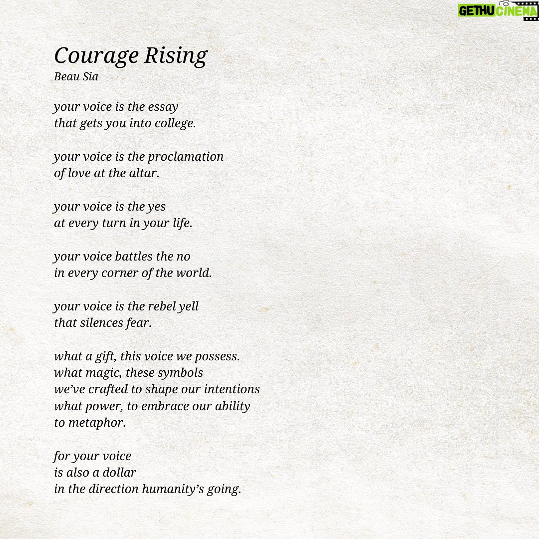 Anne Hathaway Instagram - Please read this poem by the great @beausia and be good to each other. And yourself.